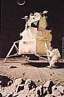 Norman Rockwell Man on the Moon painting